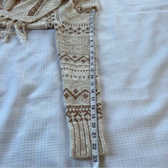 Old Navy Fringed Cotton Blend Southwestern Boho Waterfall Cardigan Sweater - Picture 14 of 14